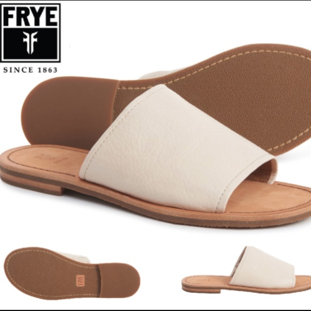 Unworn Frye Robin Slide (Off-White) 9.5